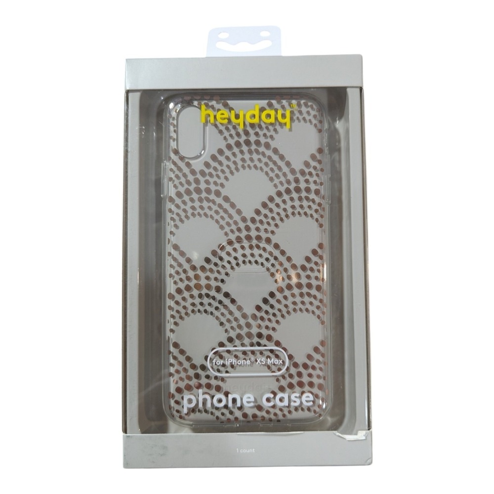 L2. Heyday Phone Case‎ For Apple iPhone XS Max - Gold Scallop Dot